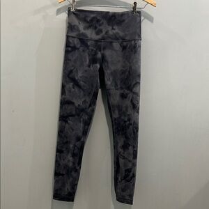 Lululemon Charcoal Tie-Dye High-Waist Leggings Size 6